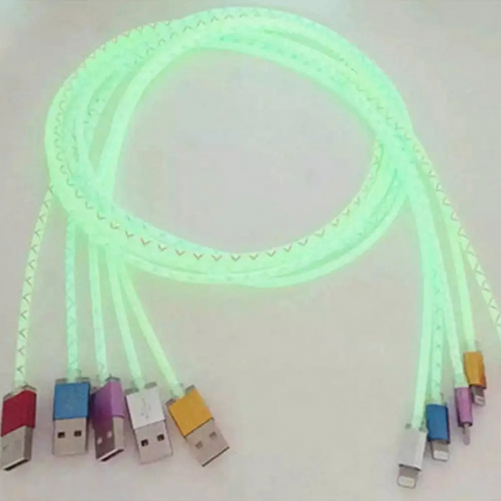 Cable Portátil Lightning Fluorescencia Usb 2.1A