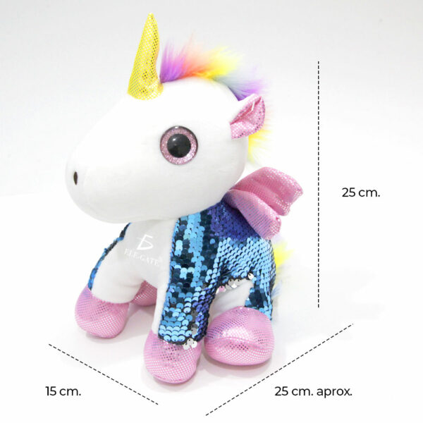 Unicornio Pony De Peluche Arcoiris Juguete Suave de 25cm