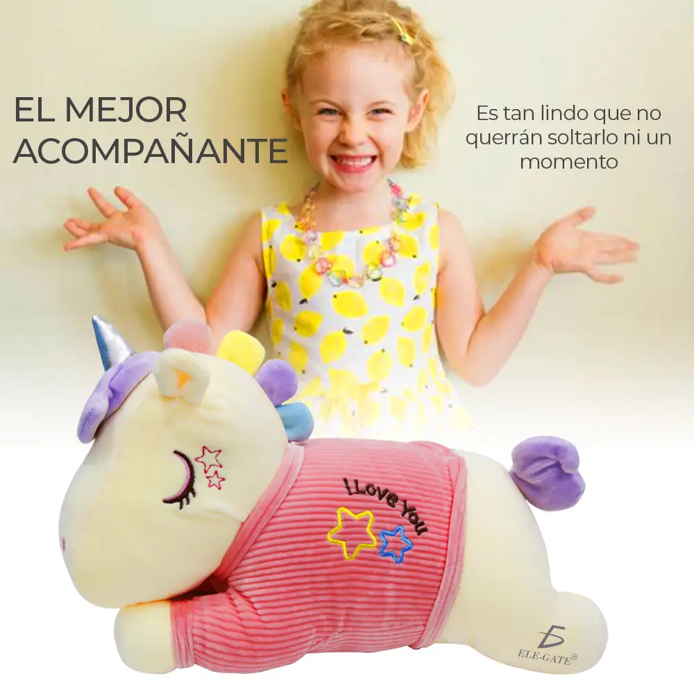 Unicornio Pony De Peluche Arcoiris Juguete Suave de 30cm
