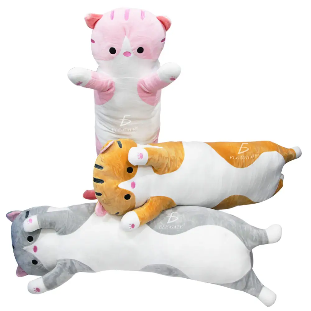 Juguetes de Peluche Con Forma De Gato Para Dormir 100cm