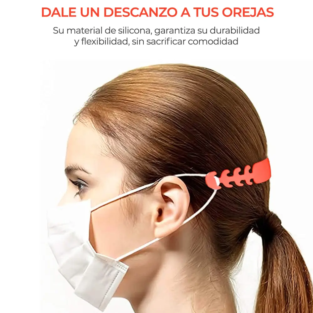 Gancho De Alargue Regulable P/barbijo Previene Dolor