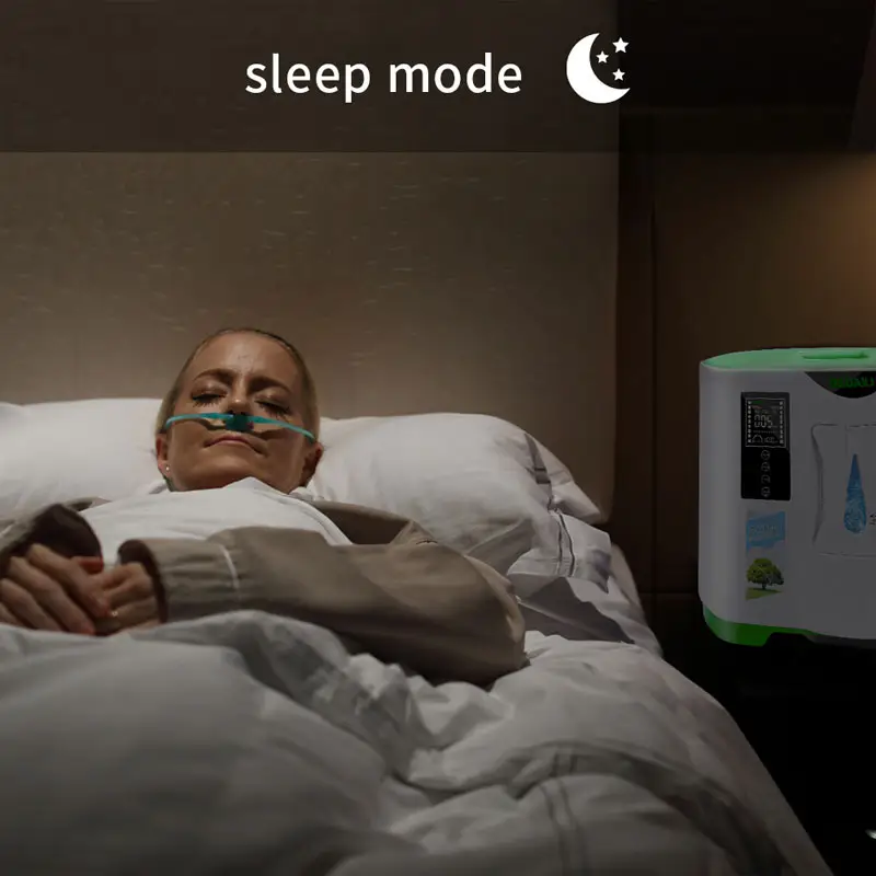 Máquina generadora de oxígeno portátil 110V 9L Generador Oxygene