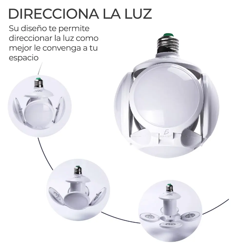 dirección de la luz de foco