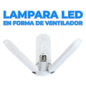 Foco Led 45w Tipo Ventilador Apertura Ajustable Luz Blanca