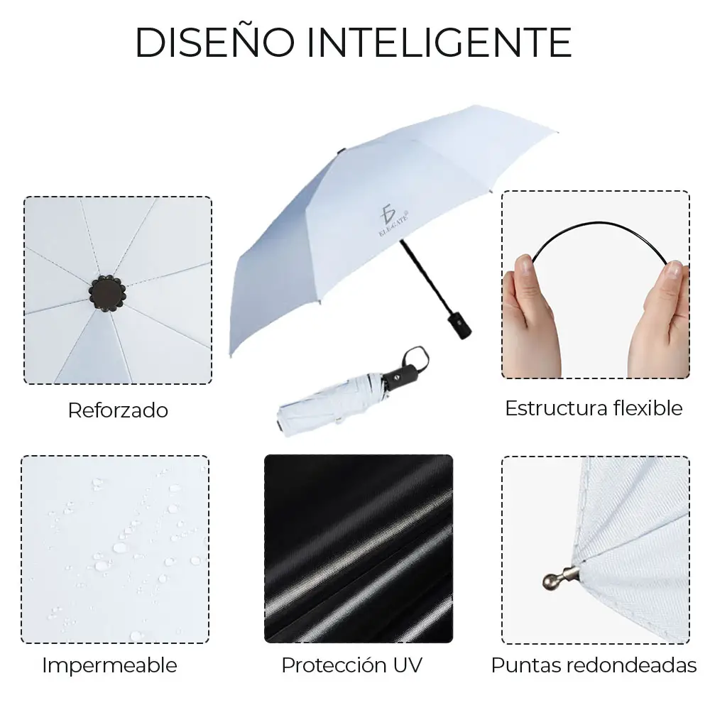 Paraguas Sombrillas Inverso Automático Plegable Colores