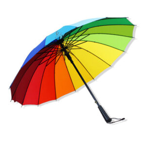 Paraguas Grande Impermeable Resistente Al Viento Sólido 16