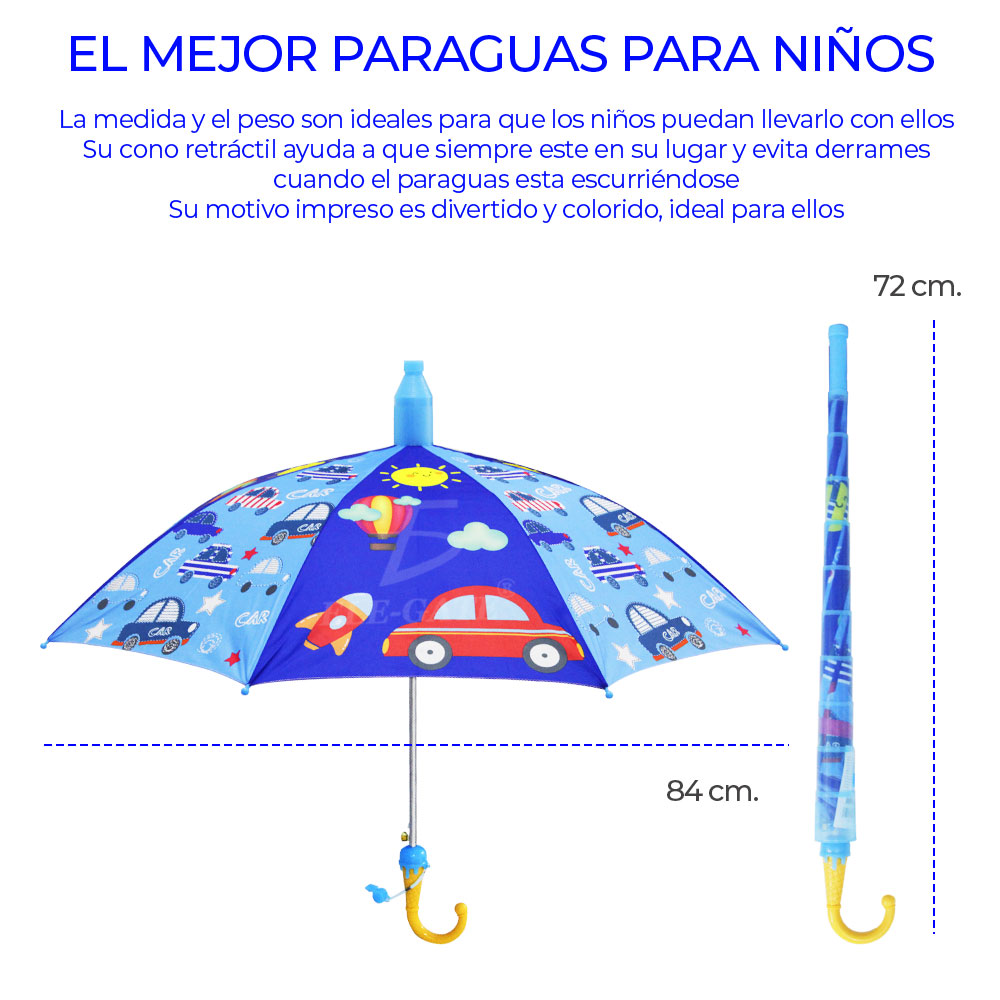 Paraguas Sombrilla Para Niño Con Silbato Economica Diseño - ELE-GATE