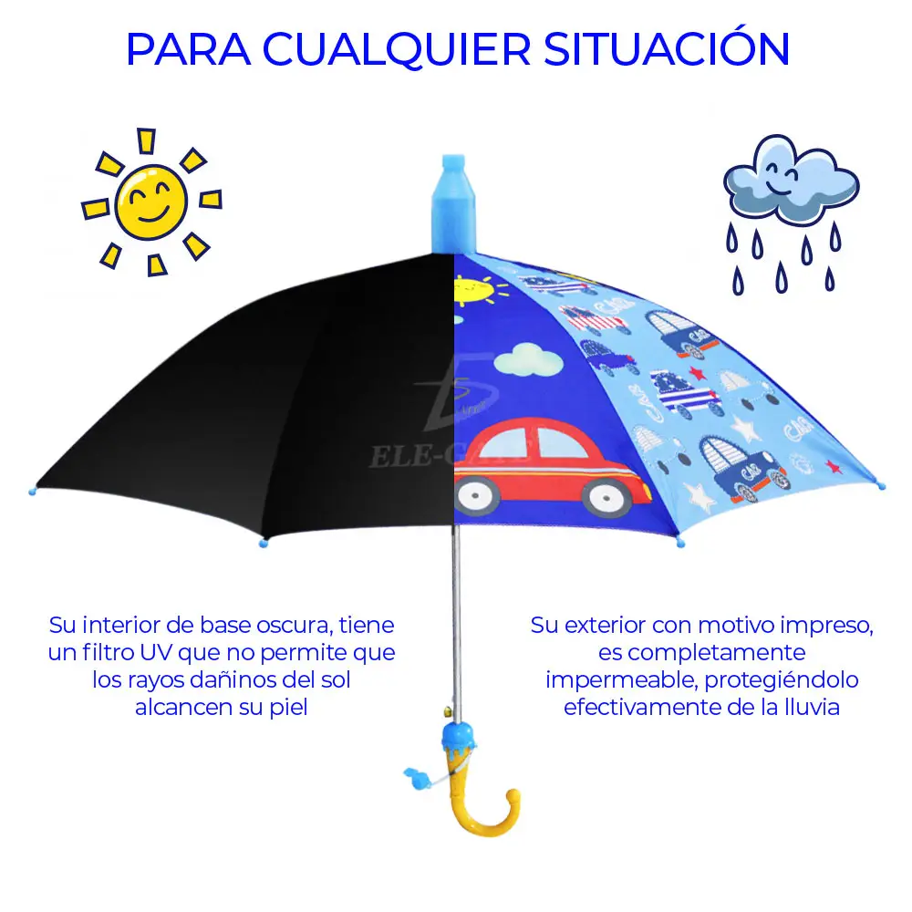 Sombrilla Para Niño Con Silbato Economica Diseño