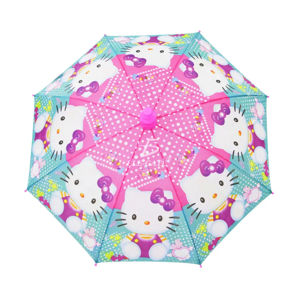 Sombrilla Para Niña Con Hello Gato Economica Diseño