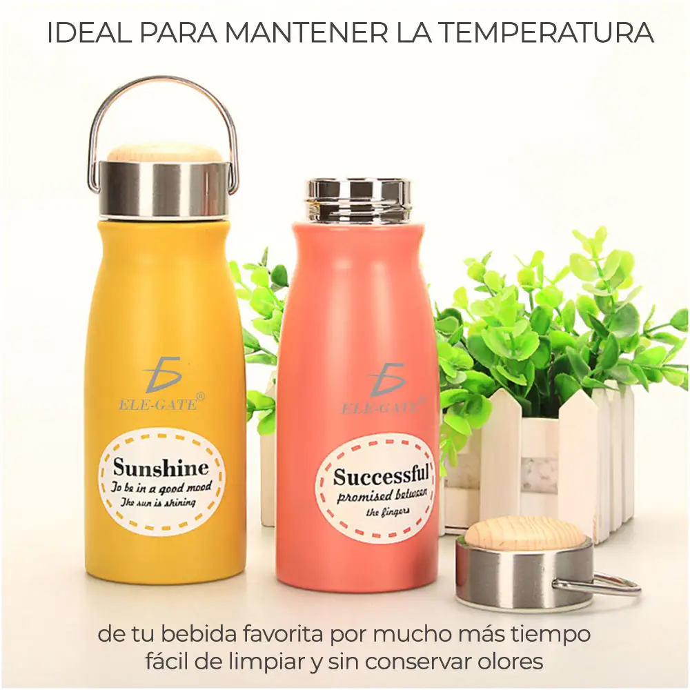 Vaso Térmico Acero Inoxidable 350ml Para Amor Amistad