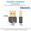 Mini Adaptador Bluetooth 5.0 Usb 3.0 Computadora Pc Mini Adaptador Bluetooth 5.0 Usb 3.0 Computadora Pc