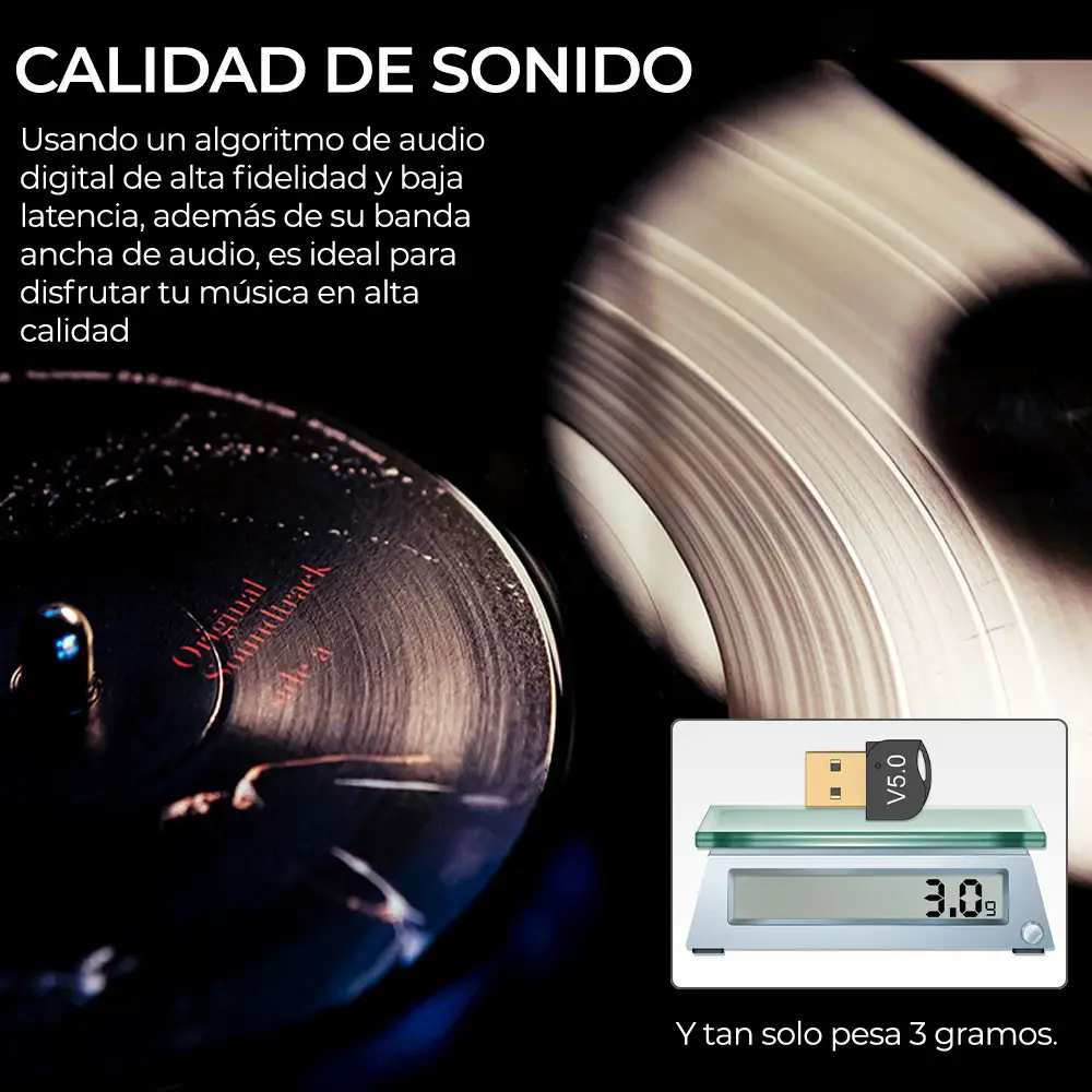 Mini Adaptador Bluetooth 5.0 Usb 3.0 Computadora Pc