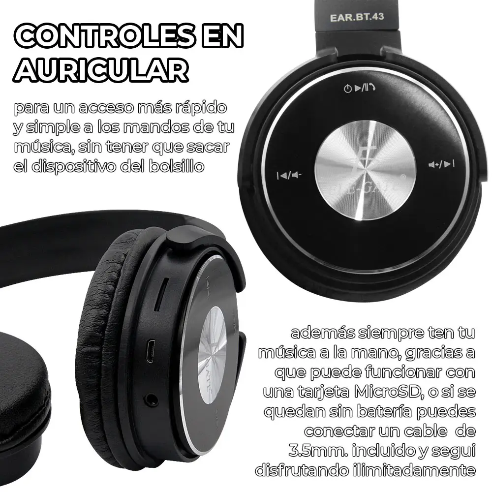 Diadema Bluetooth 4.0 Inalámbrico Manos Libres Económico