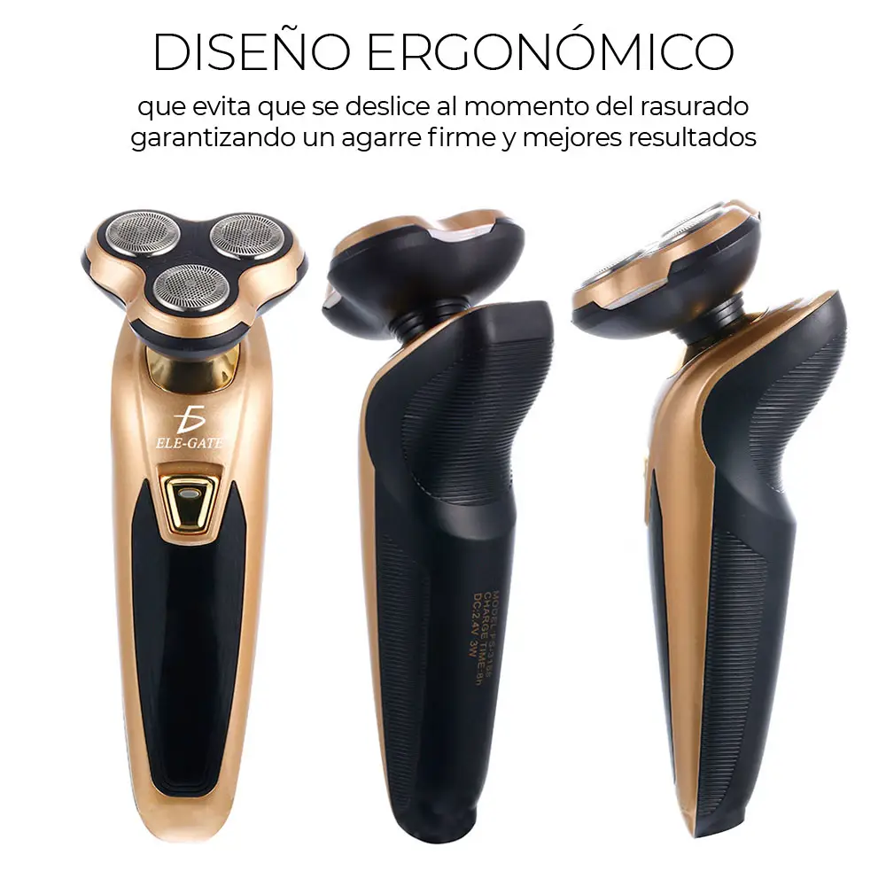 Maquinilla De Afeitar Barba Y Oreja Eléctrica 3 En 1 Recargable