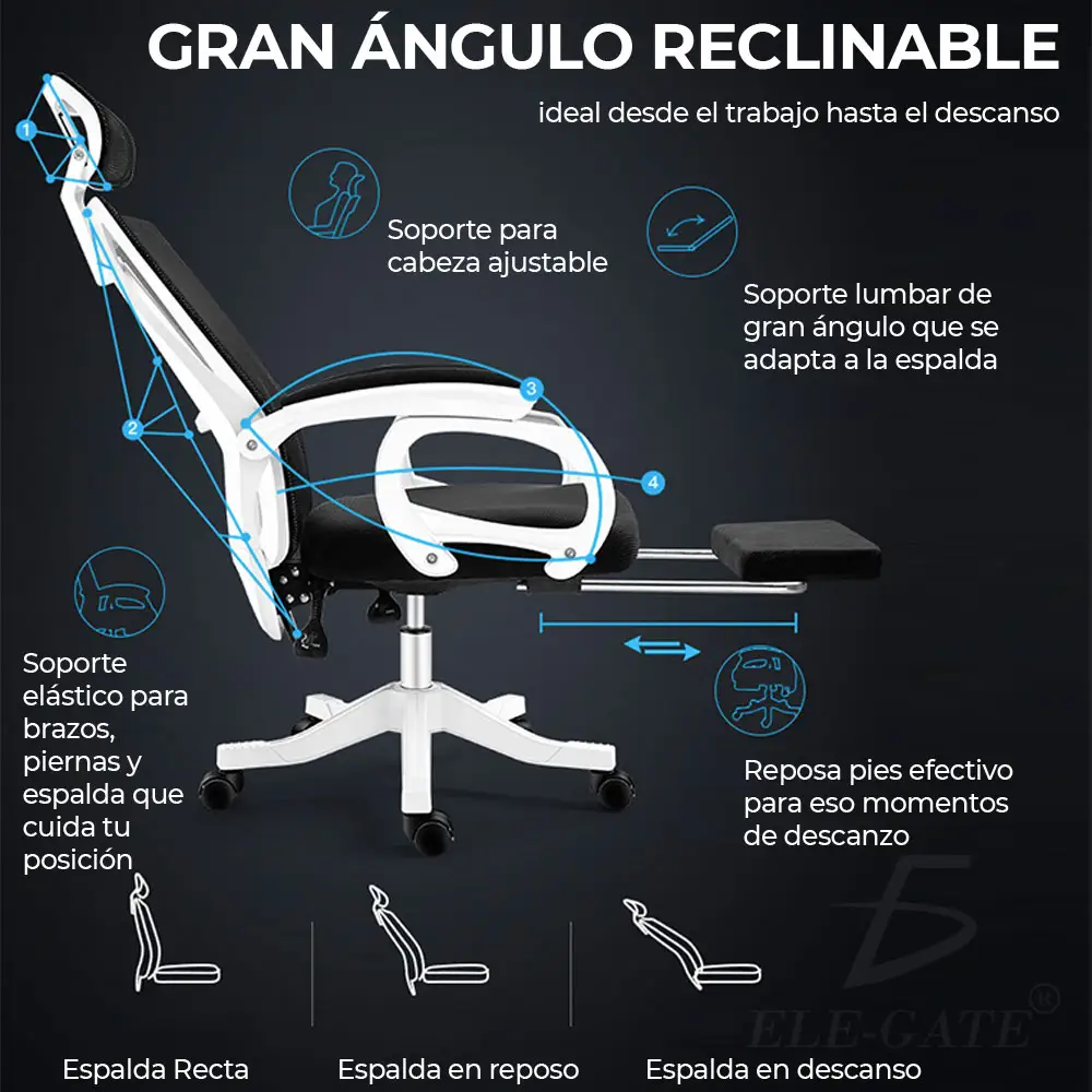 Sillas Gamer Sillon Gaming Youtuber Ergonomica Reclinable