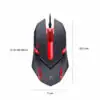 Mouse Gaming LED Alámbrico Usb Respiración Luz Ratón