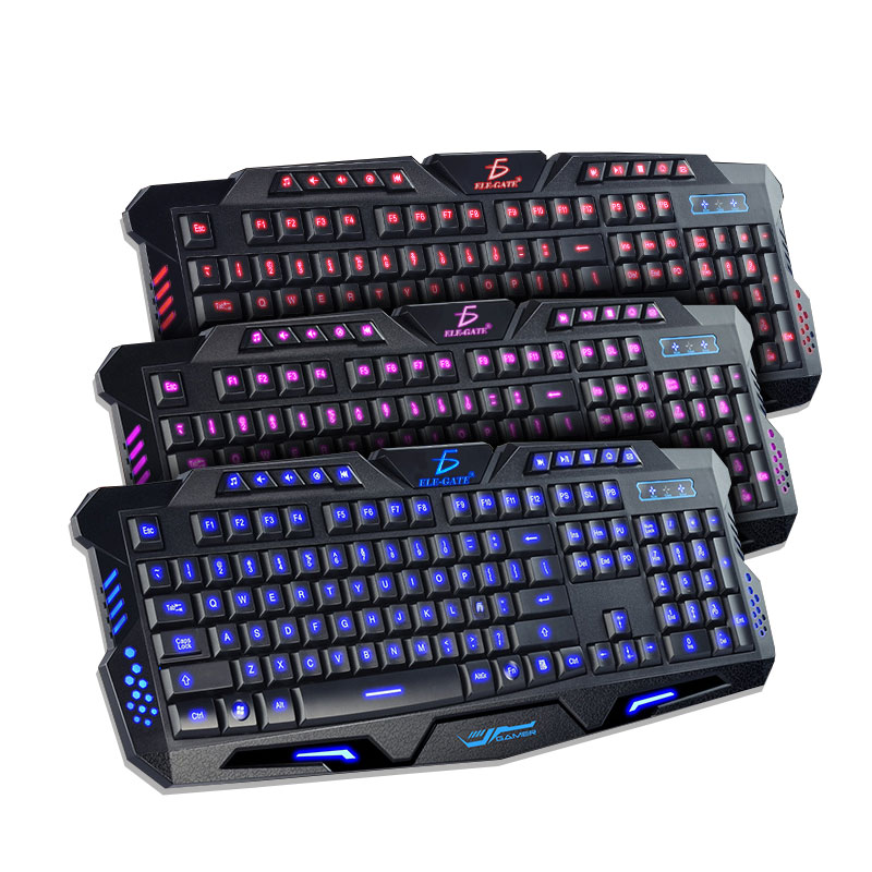 Mouse y Teclado Gamer con Luces RGB para PC Notebook De Membrana