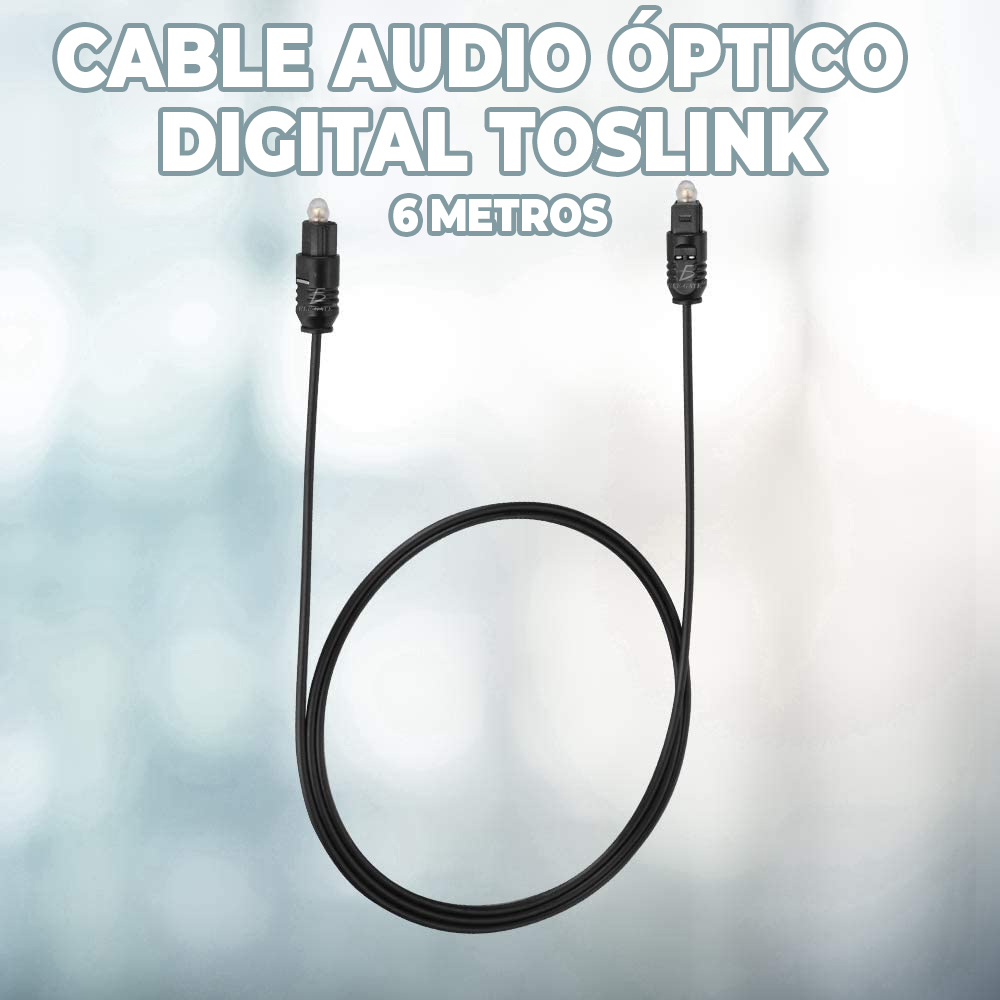 Cable Óptico Audio Digital 5.1 Canales Spdif 1.5 Metros