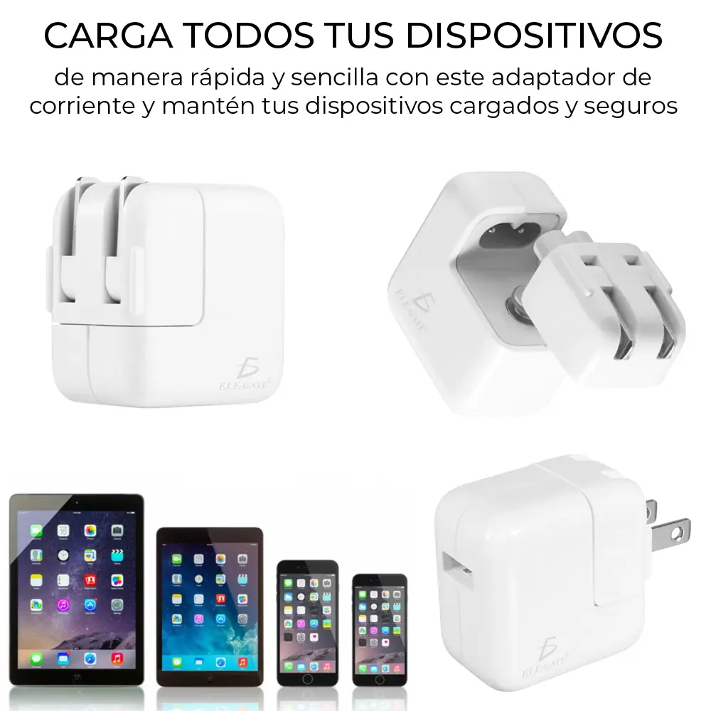 Cargador Compatible Ipad 2/3/4 Con Usb 5V 2.1A 10W