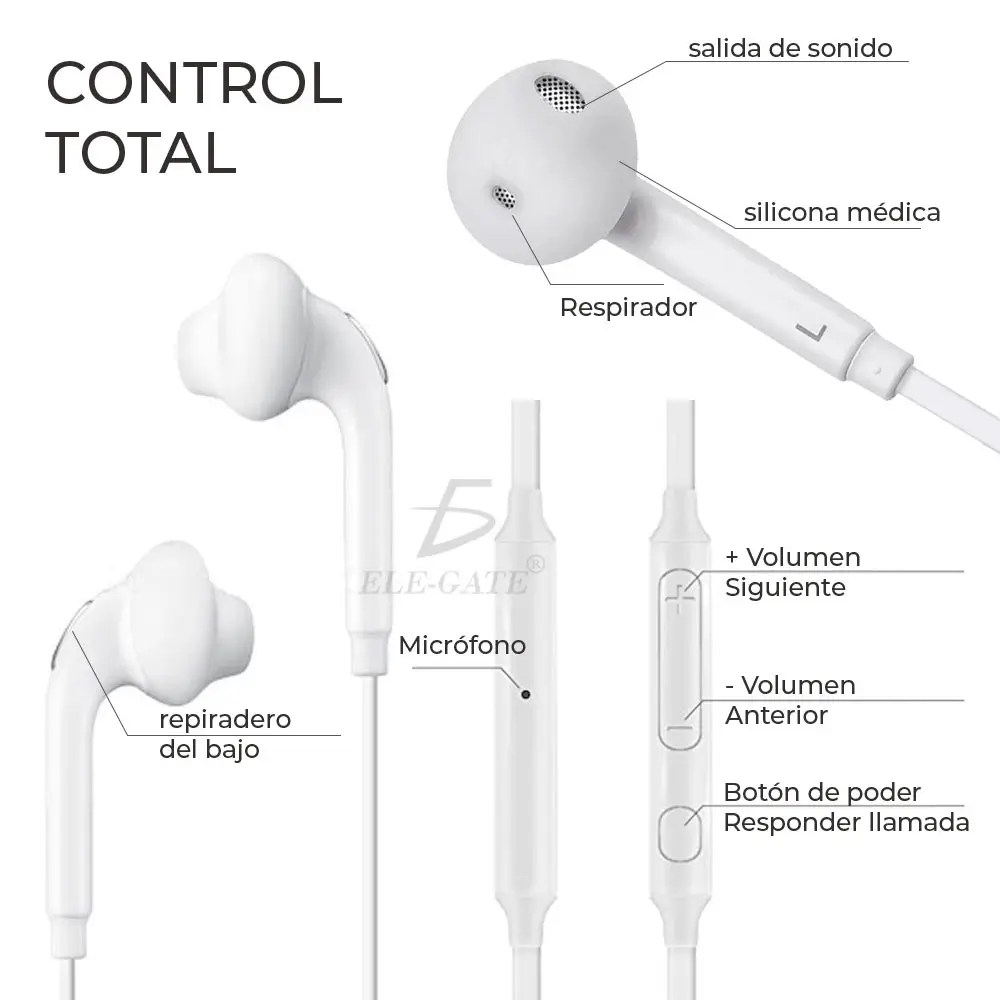 Audifonos Manos Libres Samsung S6 S7 S7 Edge J7 J4 A5 A3 A20