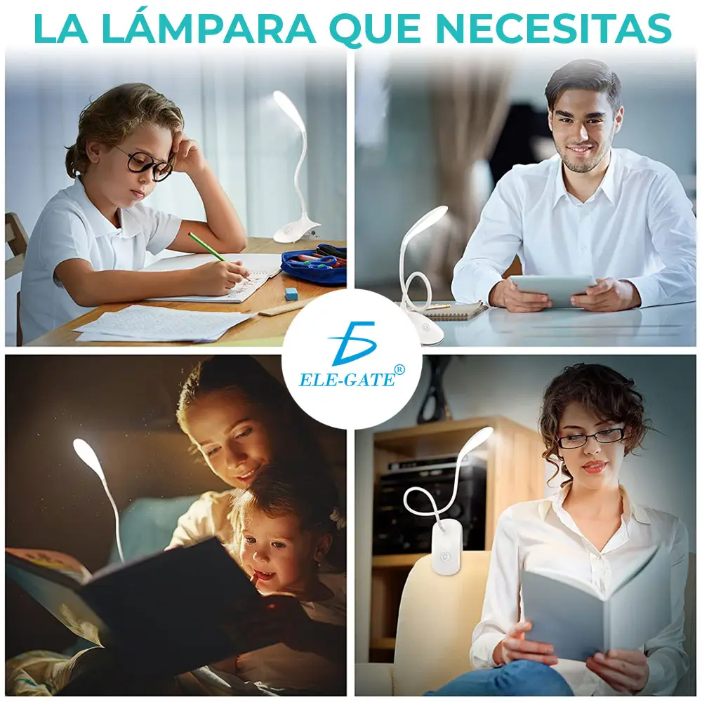 Lámpara Led Ajustable Para Lectura O Escritorio