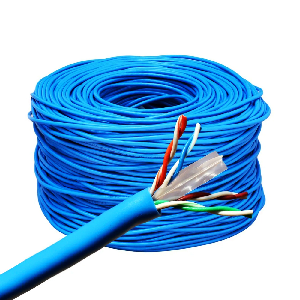 Cable de red RJ45 Cat.6 UTP rígido AWG24, gris, bobina de 100 metros 100%  cobre para la instalación - AISENS®