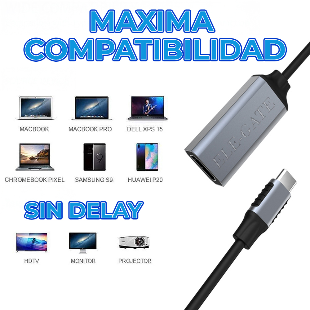 Adaptador Tipo-C A Hdmi Portátil 4K plug and play - Image 2