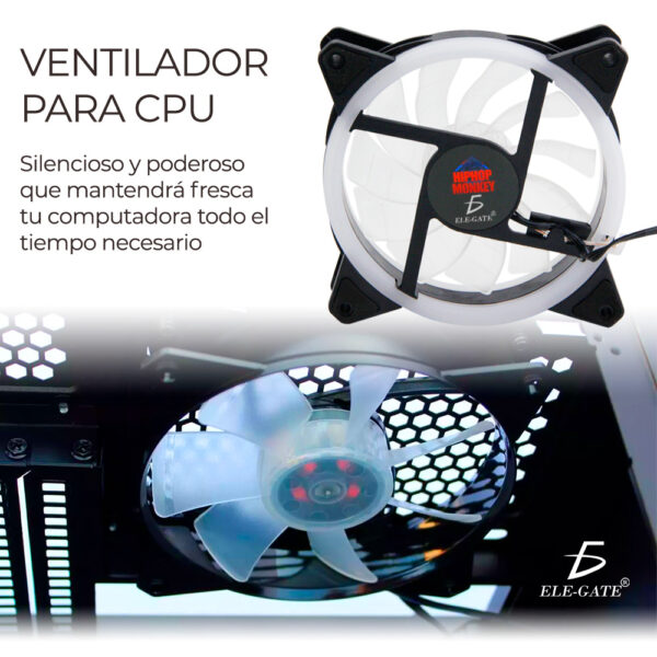 Ventilador Gamer Para Cpu Con Luz LED RGB