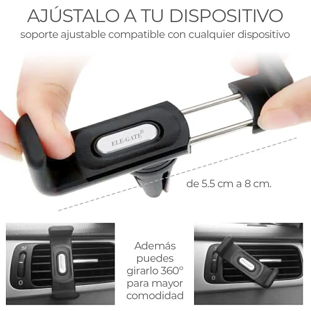Soporte Celular Para Carro Auto Rejilla