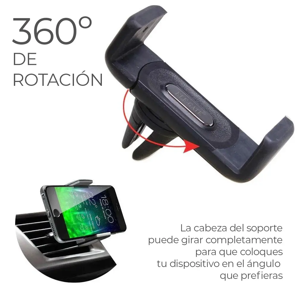 Soporte Celular Para Carro Auto Rejilla