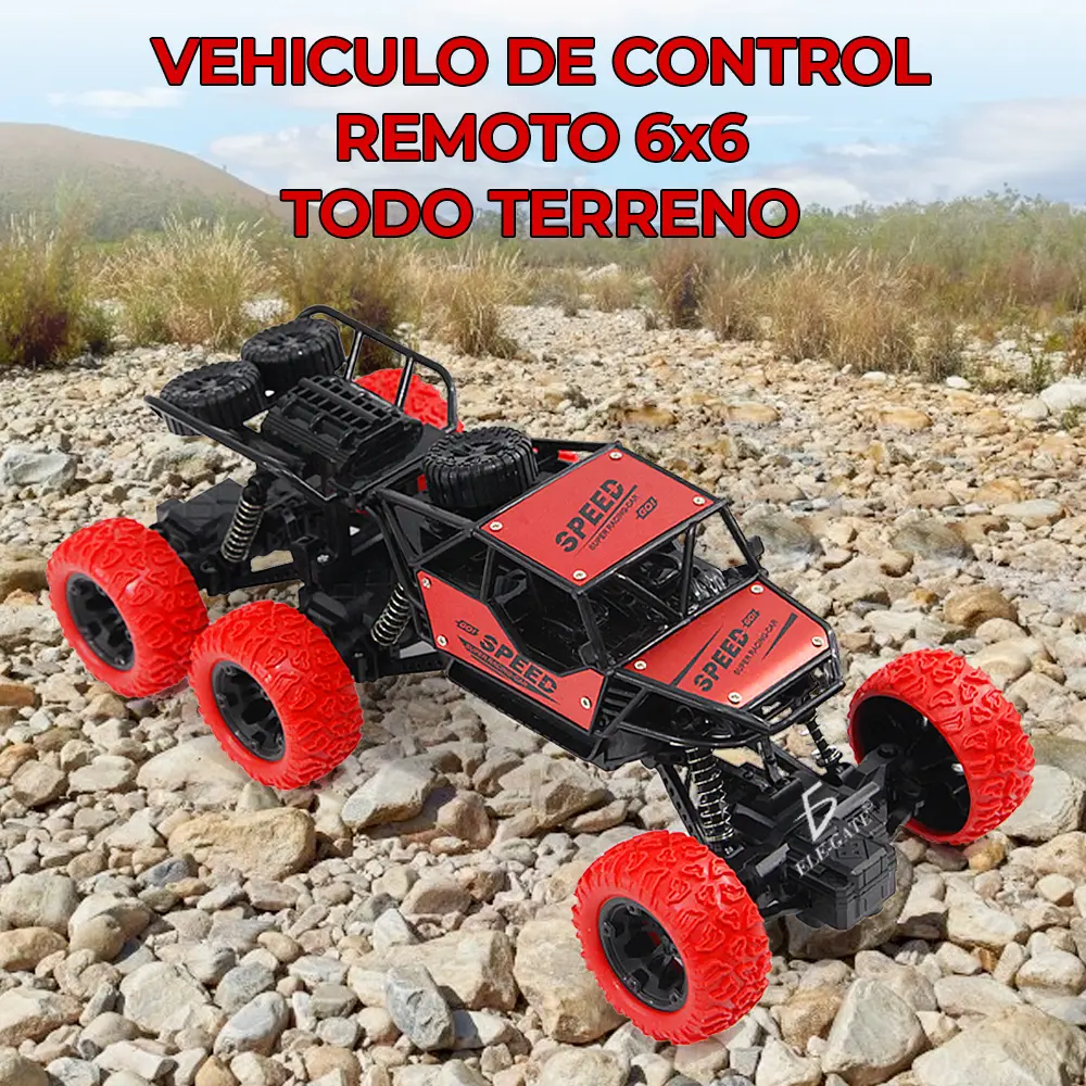Carro Control Remoto Recargable 6X6 30km/h