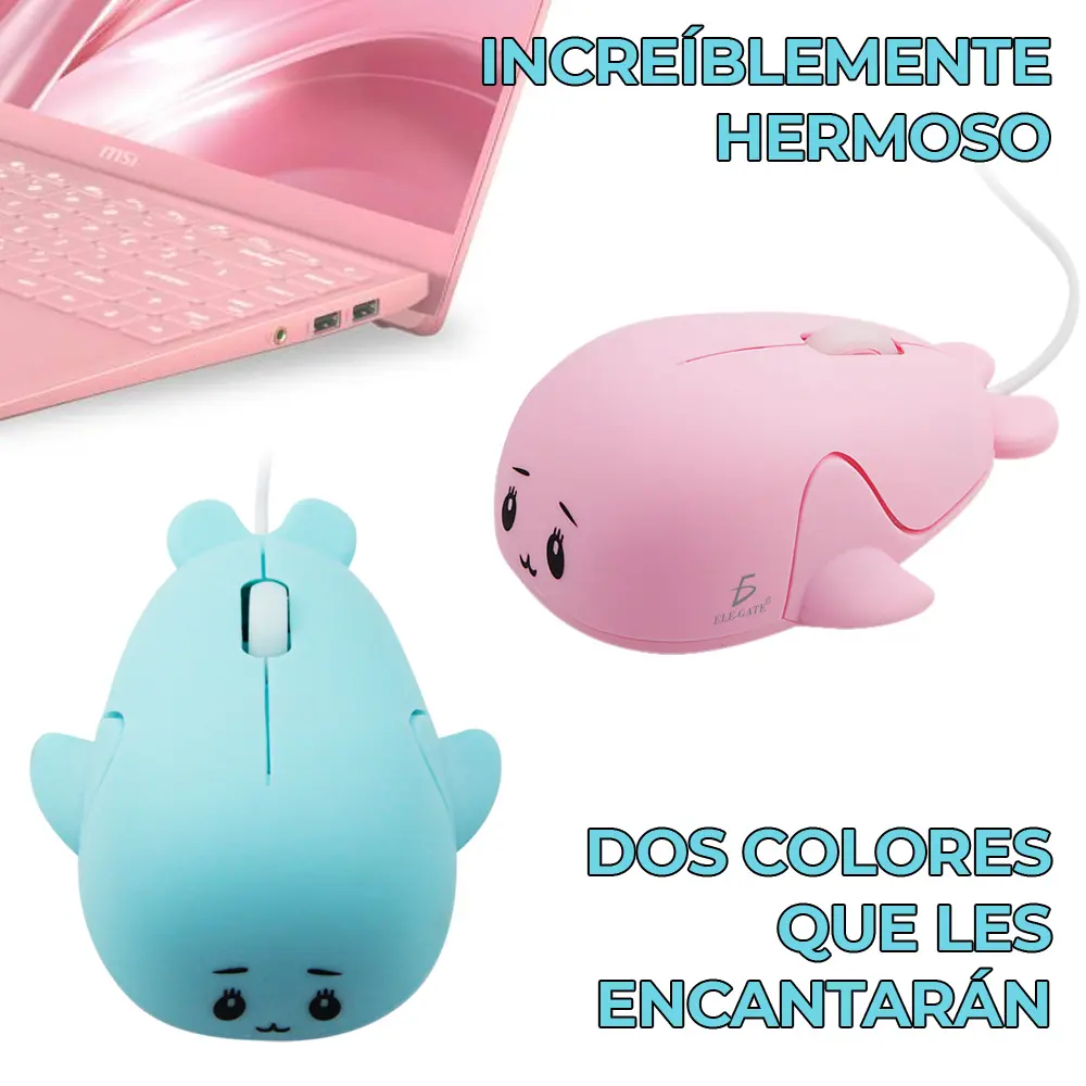 Mini Mouse Optico Alambrico Usb Para Niño