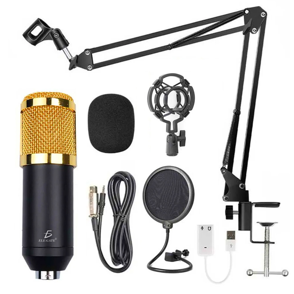 Ya Rareza Resistente Kit Profesional Microfono Condensador Grabación Estudio ktv - ELE-GATE