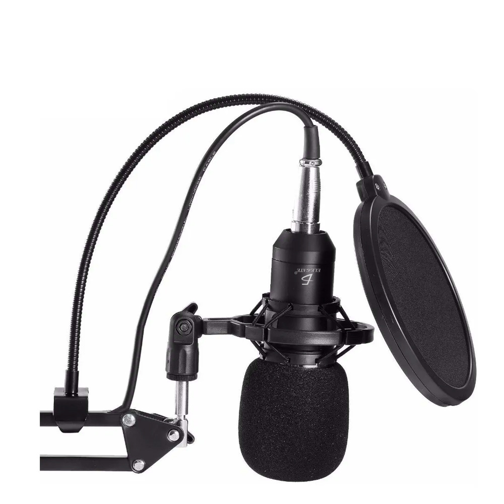 Kit Profesional Microfono Condensador Grabación Estudio KTV Ele-Gate BM800