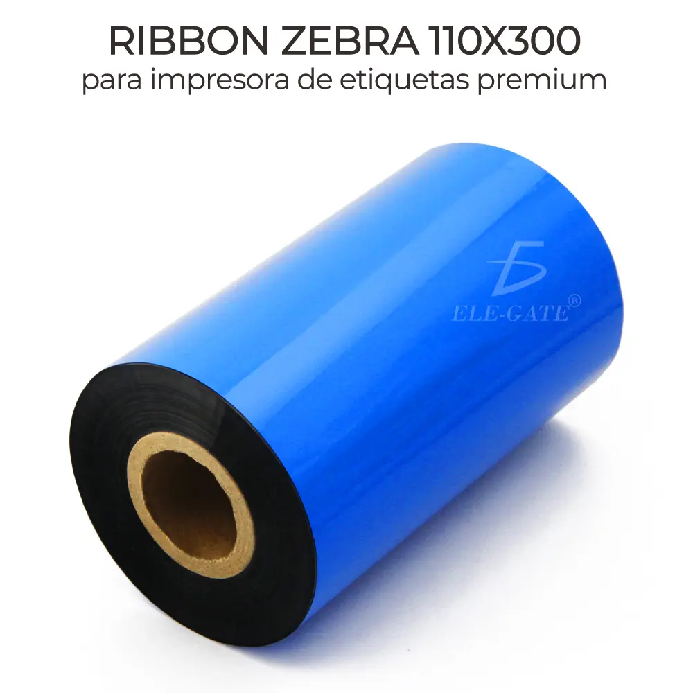 Ribbon De Cera Eco 110x300 Mts Para Impresora De Etiquetas