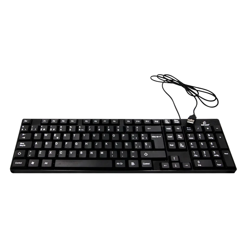 Teclado Usb Alambrico Slim Pc Computadora Escritorio Laptop