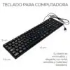 Teclado Usb Alambrico Slim Pc Computadora Escritorio Laptop Teclado Usb Alambrico Slim Pc Computadora Escritorio Laptop
