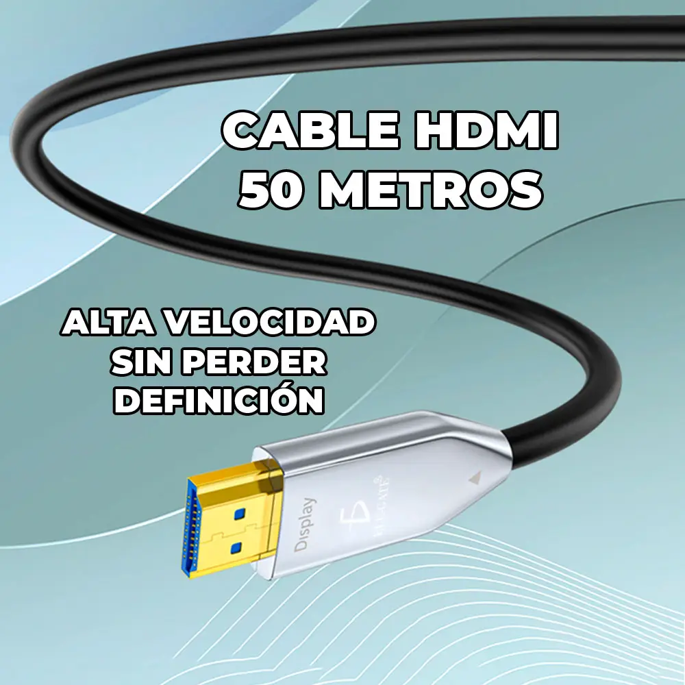 Cable Hdmi 50 Metros Fullhd 4K Para Pantalla grande