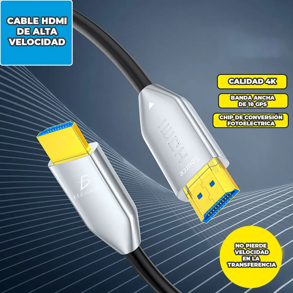 Cable Hdmi 50 Metros Fullhd 4K Para Pantalla grande
