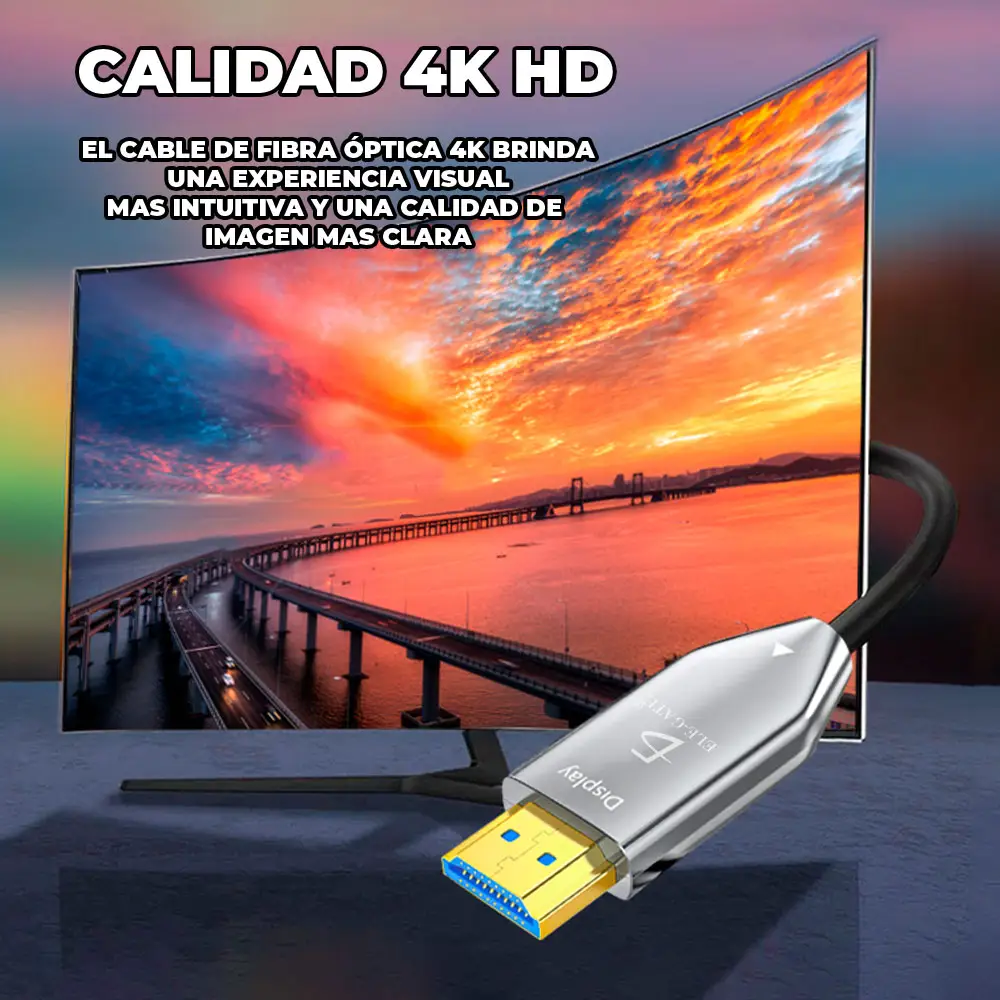 Cable Hdmi 50 Metros Fullhd 4K Para Pantalla grande