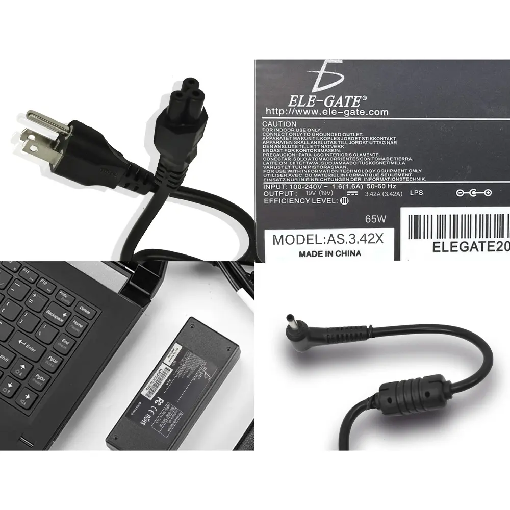 Cargador Laptop Compatible Asus 65W 19v 3.42a 4.0*1.35mm