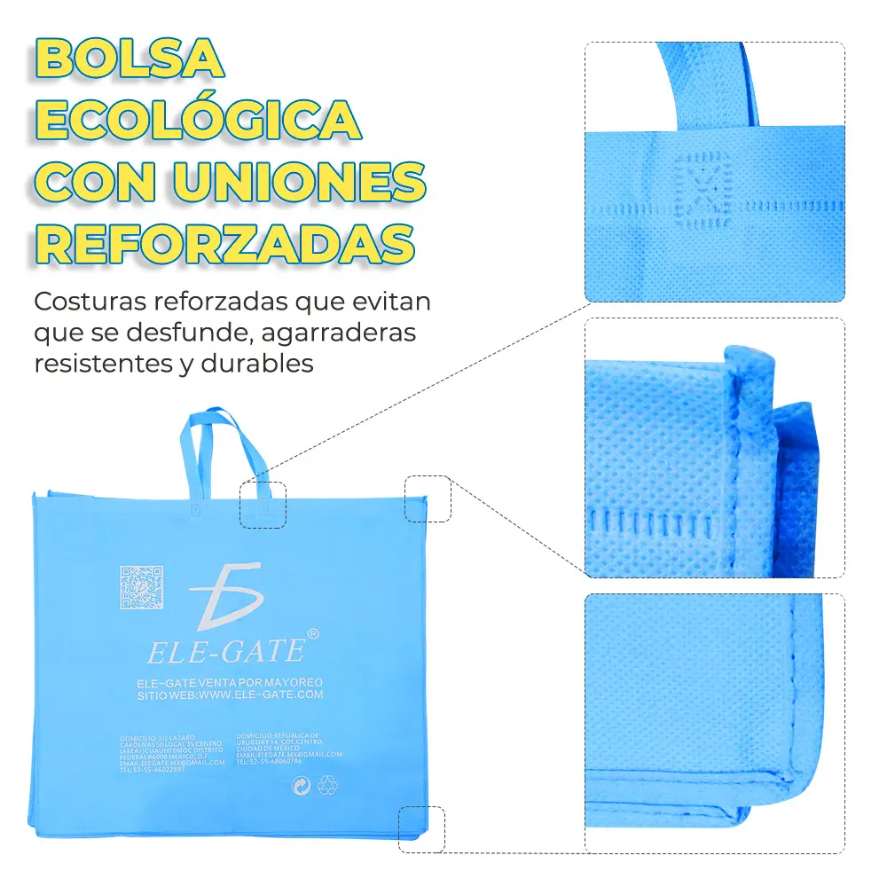 Bolsa de Tela Reusable Ecologica Reutilizable Eco Friendly