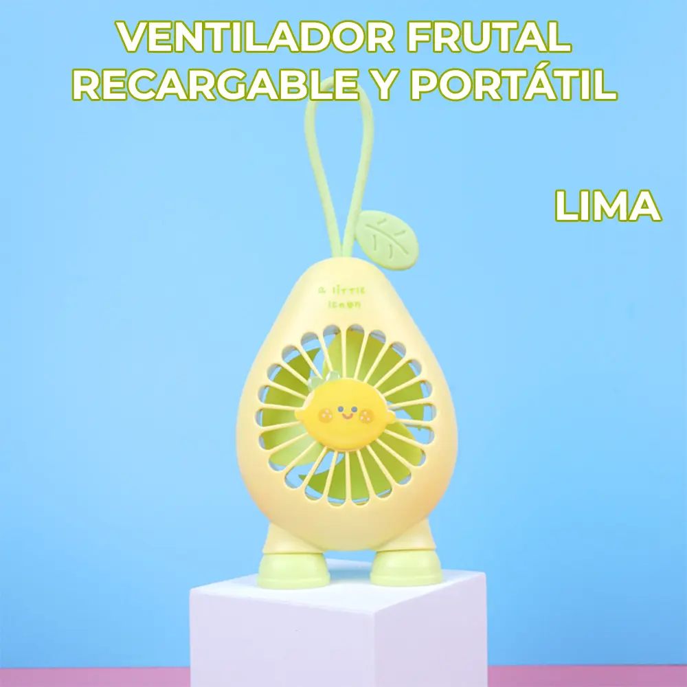 Mini Ventilador Frutal Recargable