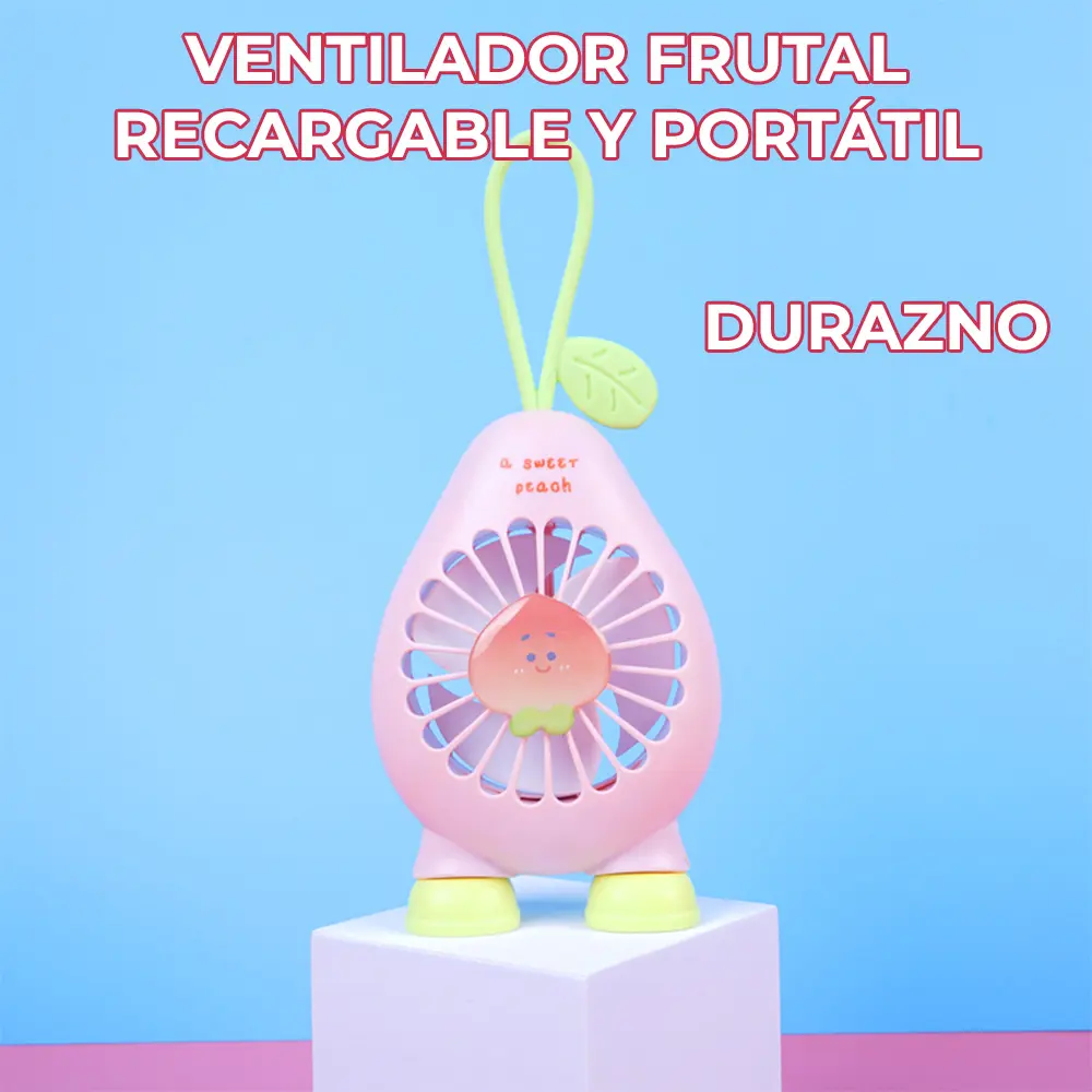 Ventilador en forma de durazno