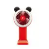 Mini Ventilador Recargable Con Luz RGB Forma de Mickey