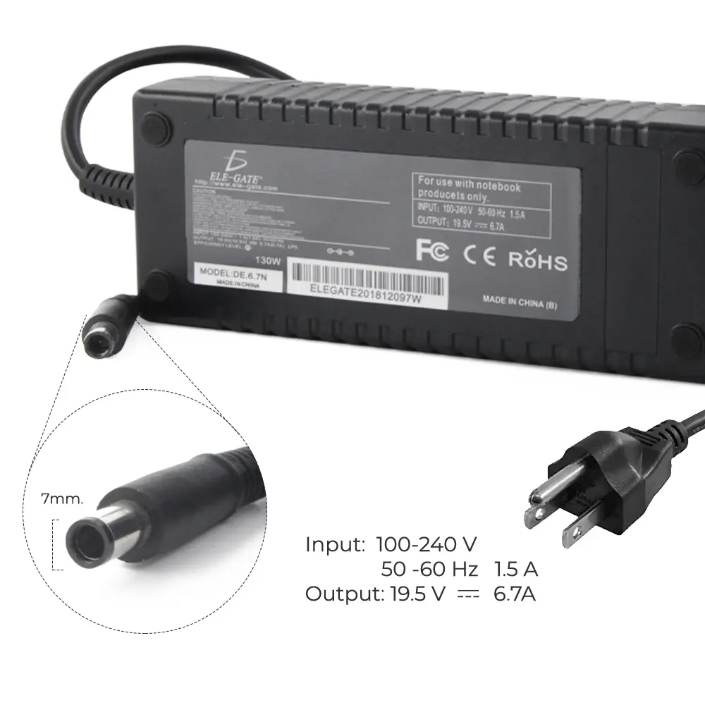 Cargador Laptop Compatible DELL 20V 6.7A 130W