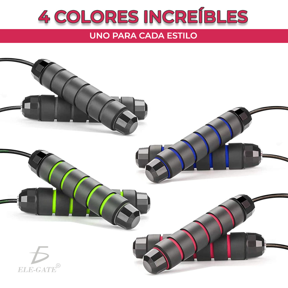 4 cuerdas para saltar en diferentes colores 