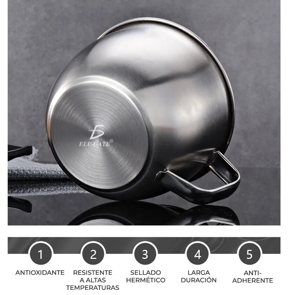 Cuenco Multiusos De Acero Inoxidable Para Fideos Sopa Merien