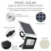 Reflector Led 25w C/ Panel Solar-control Luz Blanca Exterior Reflector Led 25w C/ Panel Solar-control Luz Blanca Exterior