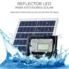 Reflector Led 25w C/ Panel Solar-control Luz Blanca Exterior